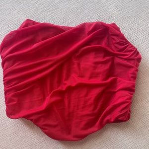 Red XL Corset Strapless Top